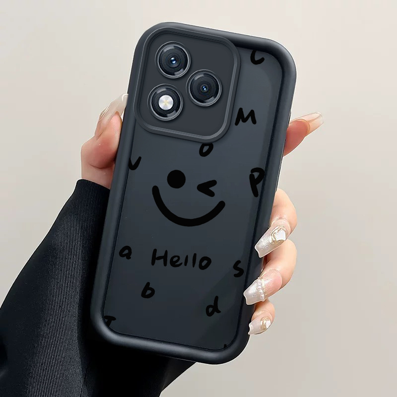 TEMU Custodia per telefono - Custodia per telefono con , adatta per Honor 400 Lite, rivestimento protettivo in TPU con motivo a lettere, cover