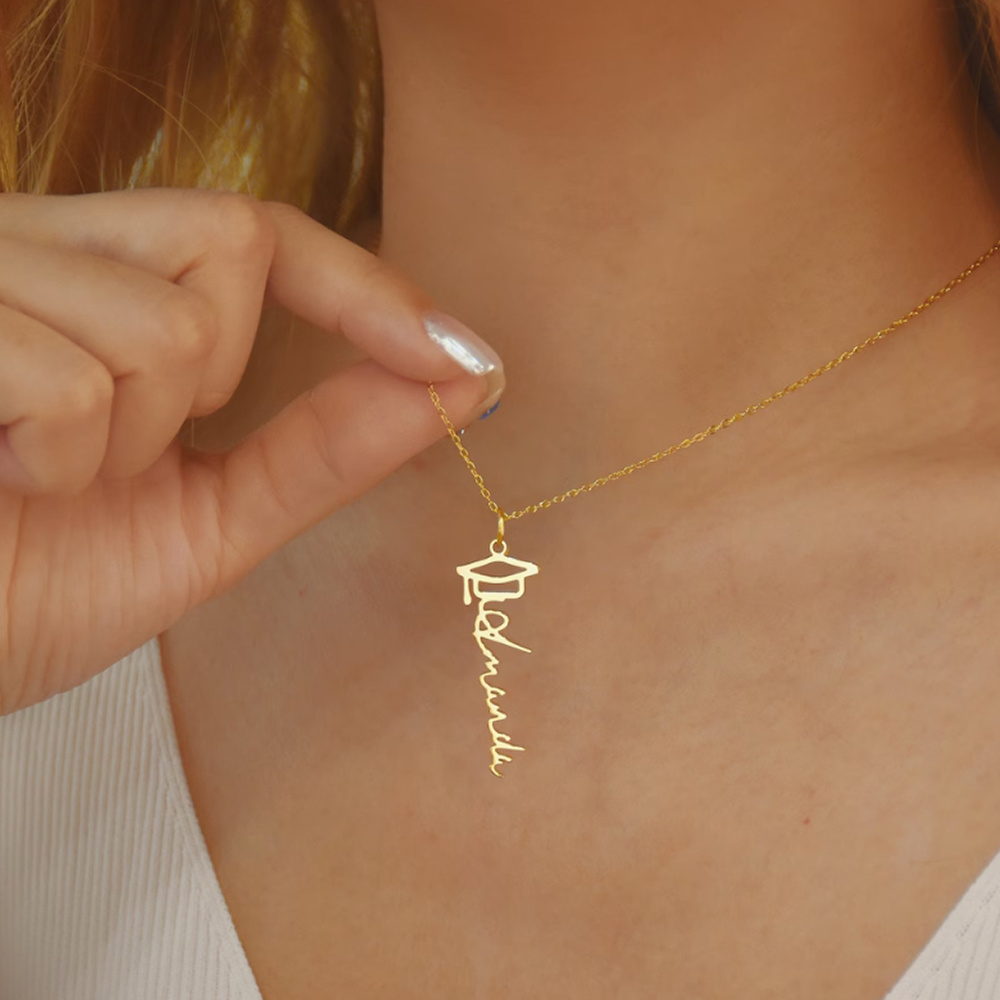 

Personalized Name Necklace For Her - Custom Graduation , Stainless Steel, Perfect Gift For Women