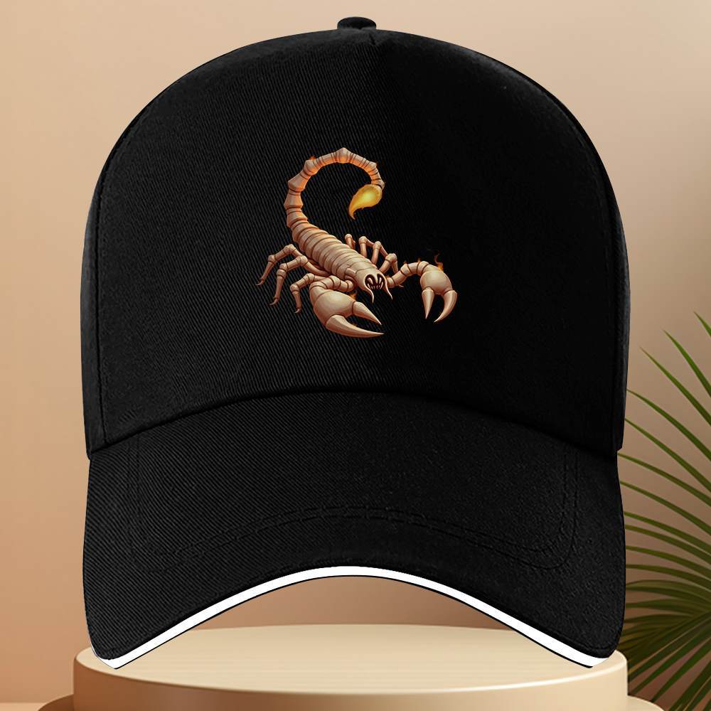 TEMU 1 Casquette Scorpion, Casquettes de Baseball, Unisexe, Casquettes de Voyage