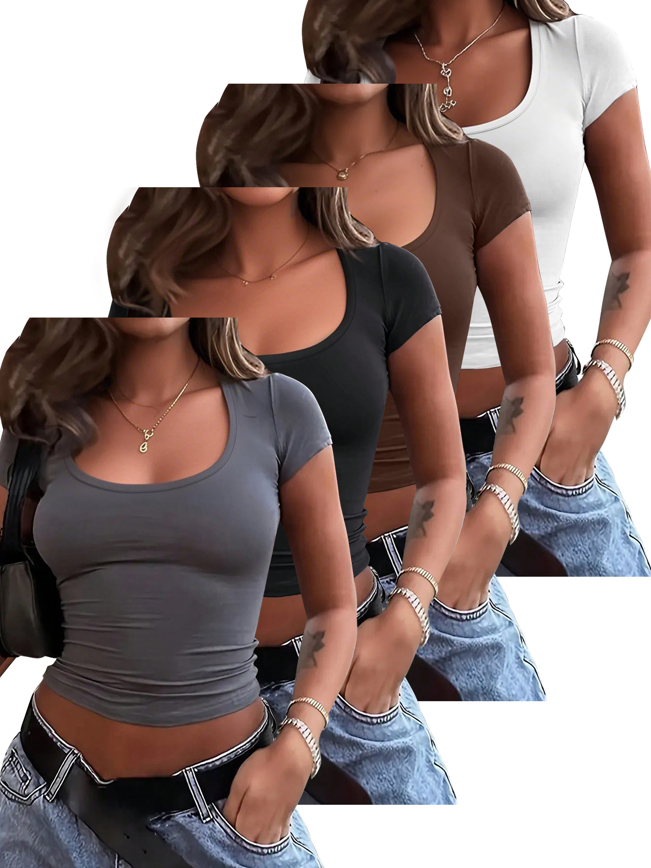 Tシャツ・カットソー   Women's Cutout Lip Top 47AB208 YAS 47AB208YAS ウィメンズ/トップス/Tシャツ/カットソー(半袖)｜UNITED TOKYO