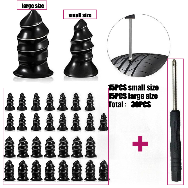 Heavy-duty Vacuum Tire Repair Nails For Mixed Loading Of : Cars, Motorcycles, Electric Vehicles, And Bicycles
