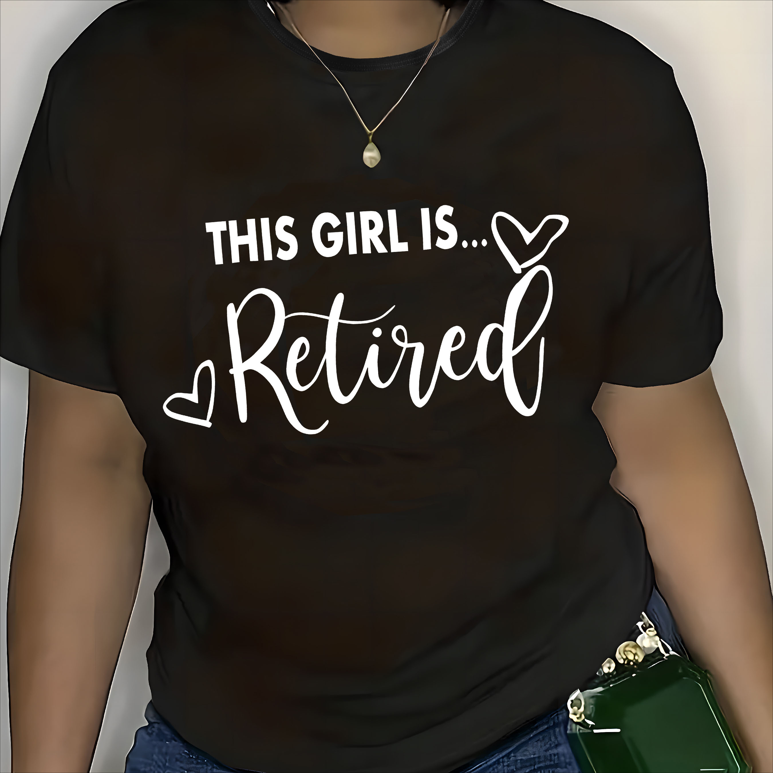 

Women's Plus Size " Is Retired" -, , Slight , Polyester, /summer , -, Top