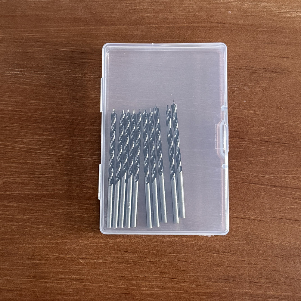 10pcs Lip & Spur Wood Drill Bits Brad Point Centre Spur Drill Bit - , Straight Shank For Hardwood & Solid Wood, Twist Drill Bits For Electric Hand Drills