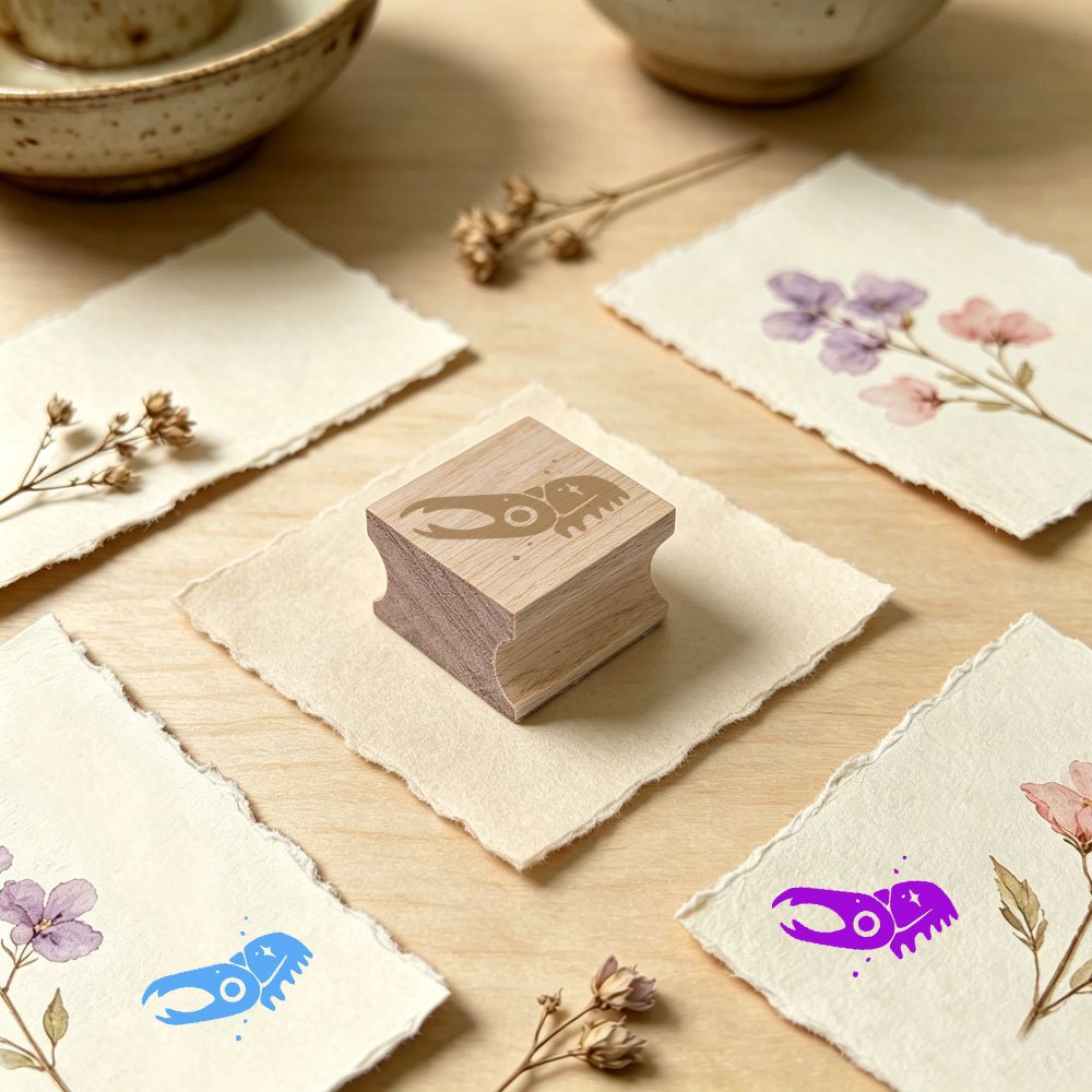 DIY Wood Stamp for Journaling and Creative Stationery