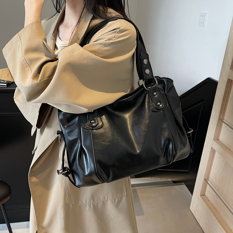 TEMU Sac fourre-tout rétro grande tendance pour étudiantes pour et les , sac de style bohème pour femme, sac vintage pour femme, nouveaux grands sacs