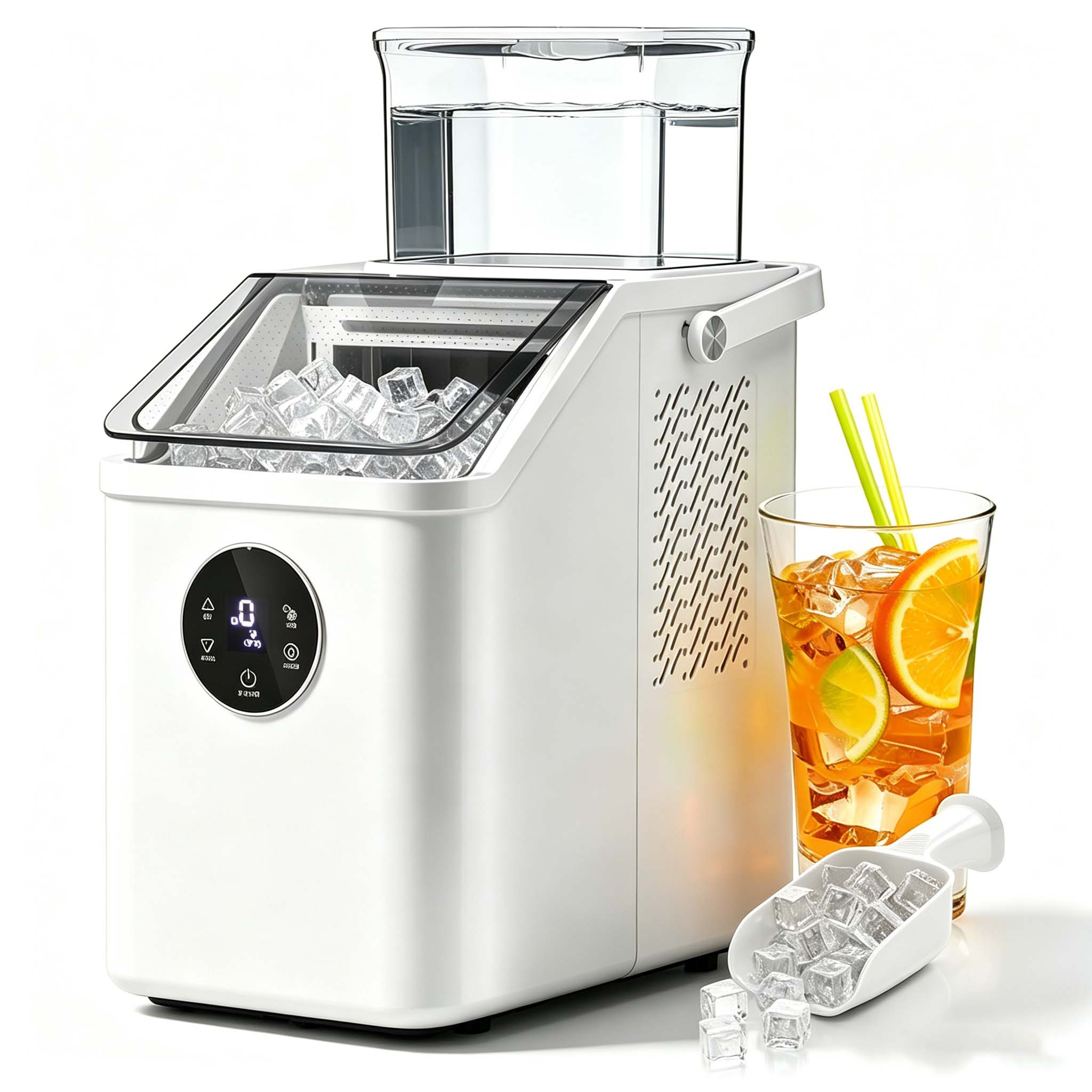 TEMU Ice Maker Countertop, Portable Ice Maker Machine With Self-cleaning, Removable Ice Basket & Scoop With Handle, Ideal For Home, Kitchen, Camping,