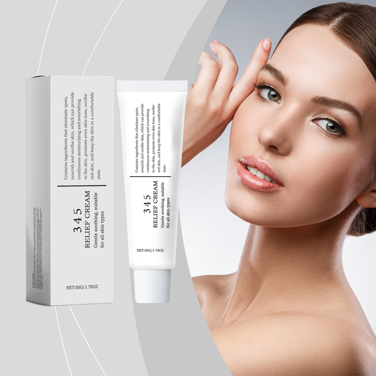 345 moisturizing cream gently hydrates and nourishes the facial skin, providing smoothness and | Shop Now For Limited-time Deals | Temu