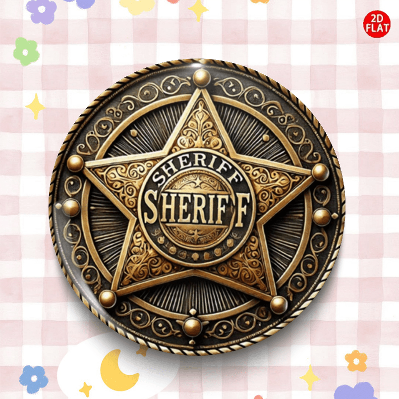 TEMU (2d Flat) Five-pointed Star Classic Fashion Brooch/pin/badge, Perfect For Matching Jeans, Clothing, Backpacks, And Hats, Suitable For Collecting