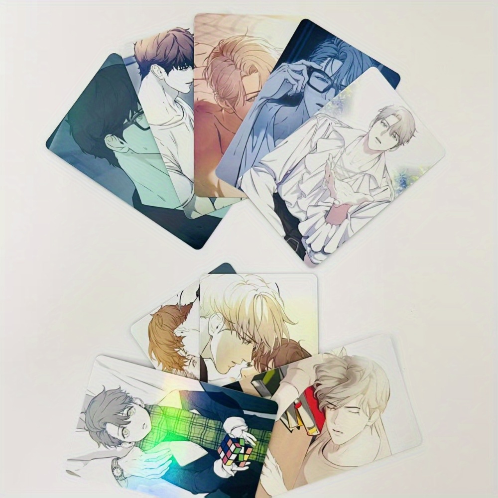 50pcs of Korean Anime Lomo Cards, Korean Popular Comic Cards, Double-sided Anime Printed Cards, Cartoon Design, Korean Comic Nerd Project Peripheral Cards, Comic Collection Cards, Anime Accessories, Perfect Gifts for Anime Lovers
