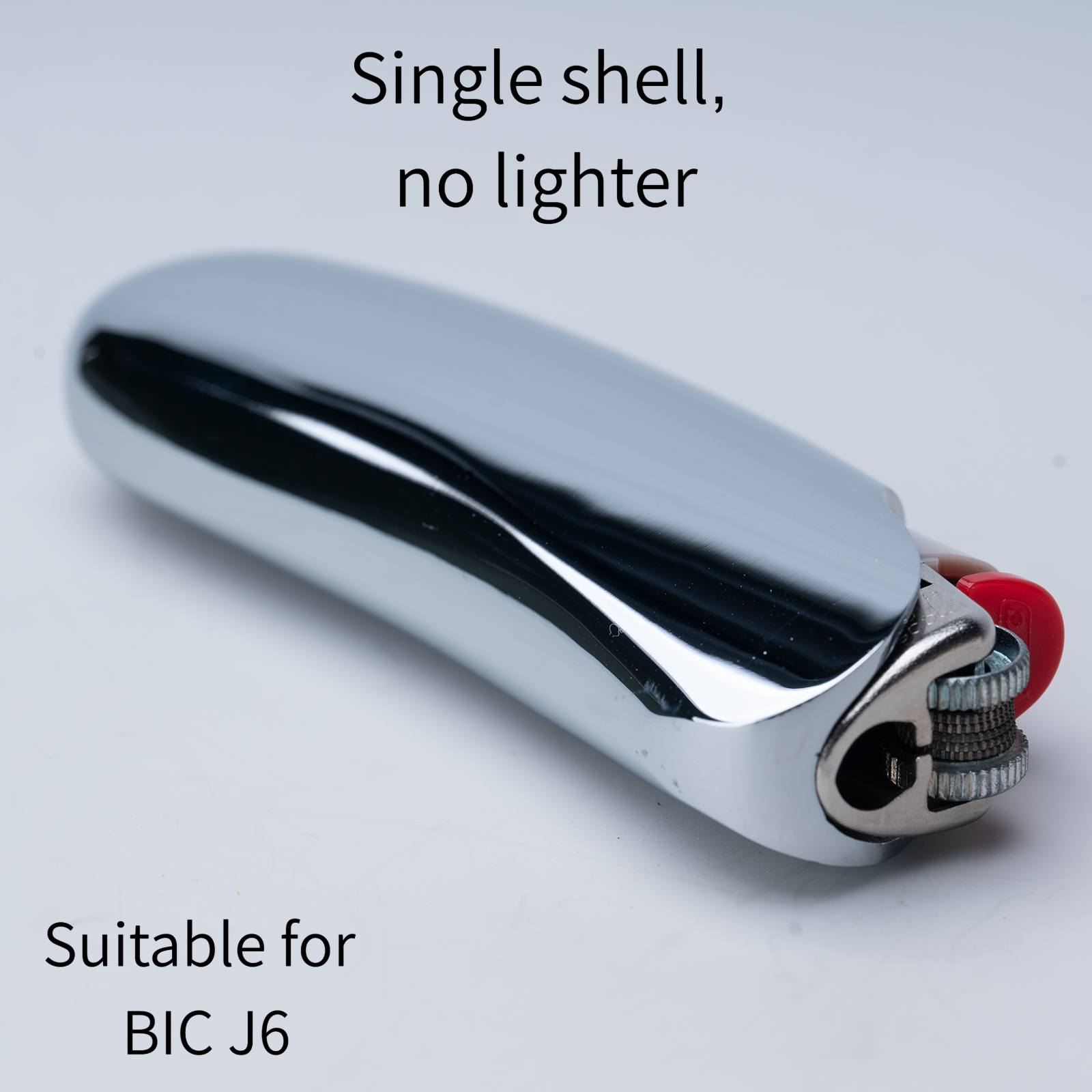 TEMU Étui -feu de banane argentée, boîtier en métal pour J6, protecteur en alliage métallique pour -feux jetables standard, gadget cool pour fumeurs