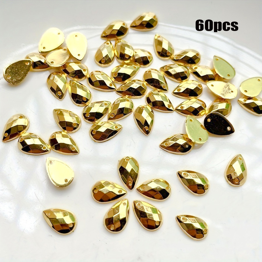 TEMU Strass per Cucito, Scrapbooking, Decorazione Fai da Te per Abiti e Gioielli, Disponibile in Diverse Misure