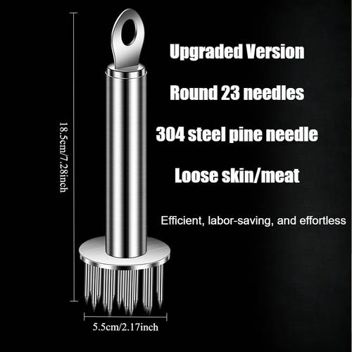 304 stainless steel meat floss needle hammer meat god tool steak needle tender meat needle cutter metal texture suitable for kitchen and household use baking and barbecue enthusiasts