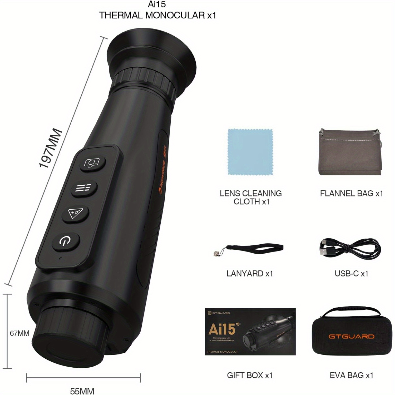 Thermal Monocular,384x288 (AI Super Resolution) H3 Thermal