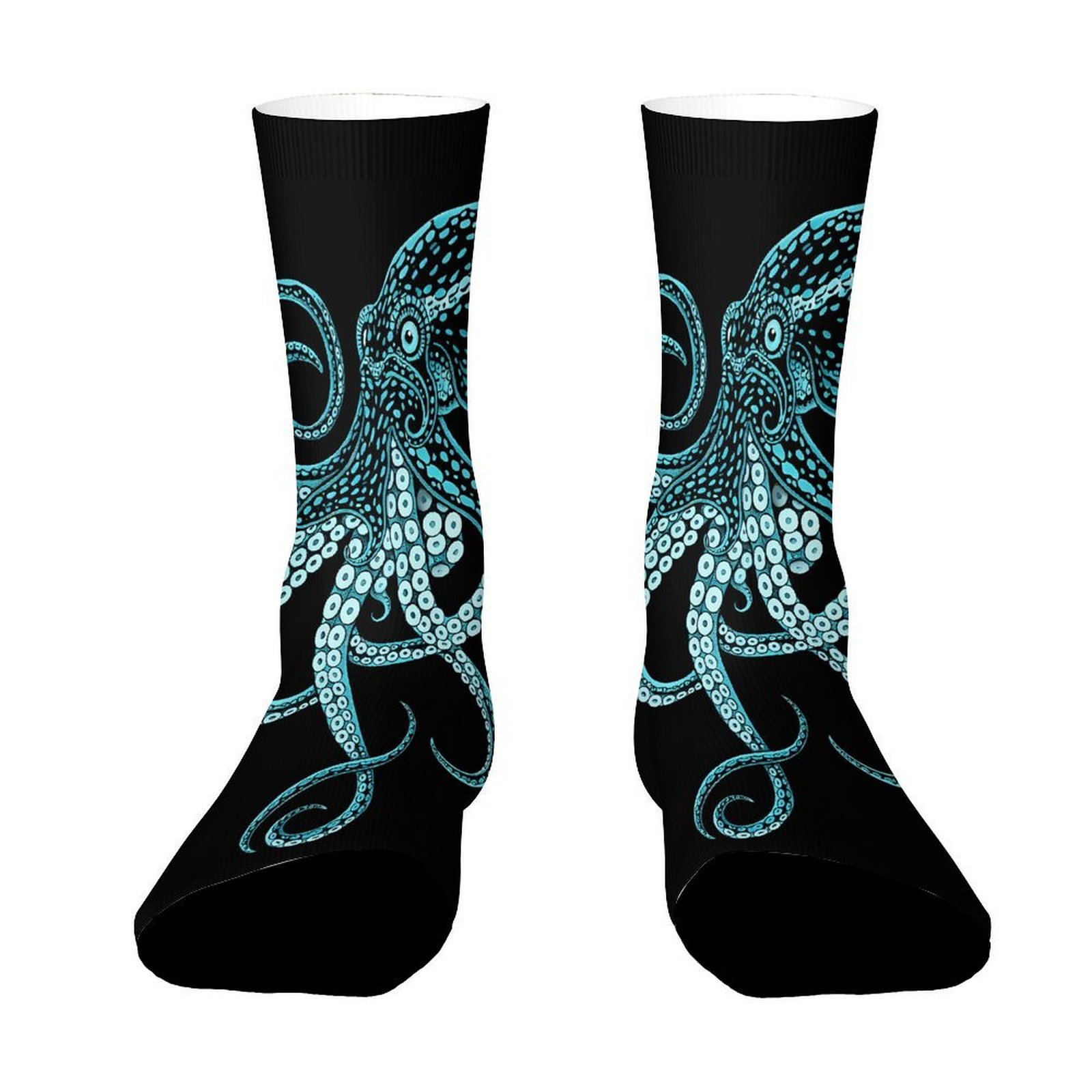TEMU A Pair Of Unisex Outdoor Socks Featuring An , Holiday-themed Printed Mid-calf Socks, Machine Washable, Suitable For Outdoor Sports Enthusiasts,