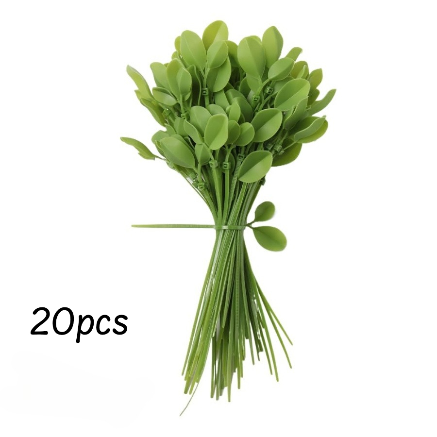 TEMU 20 de nylon con forma de hoja, autoblocantes duraderas, resistencia a la , aptas para uso en interiores y exteriores, decoración, de