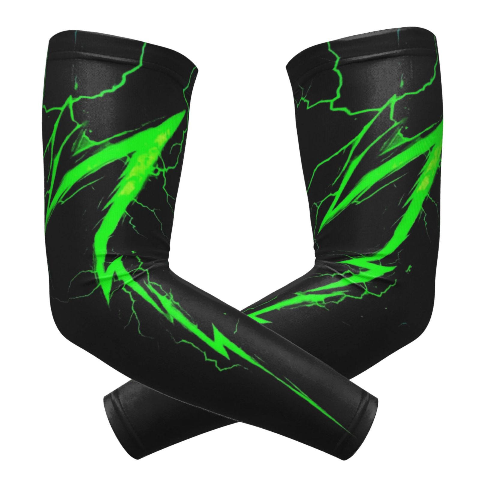 TEMU Un par de de brazo elegantes para exteriores con una combinación de rayos verdes y dinámicos