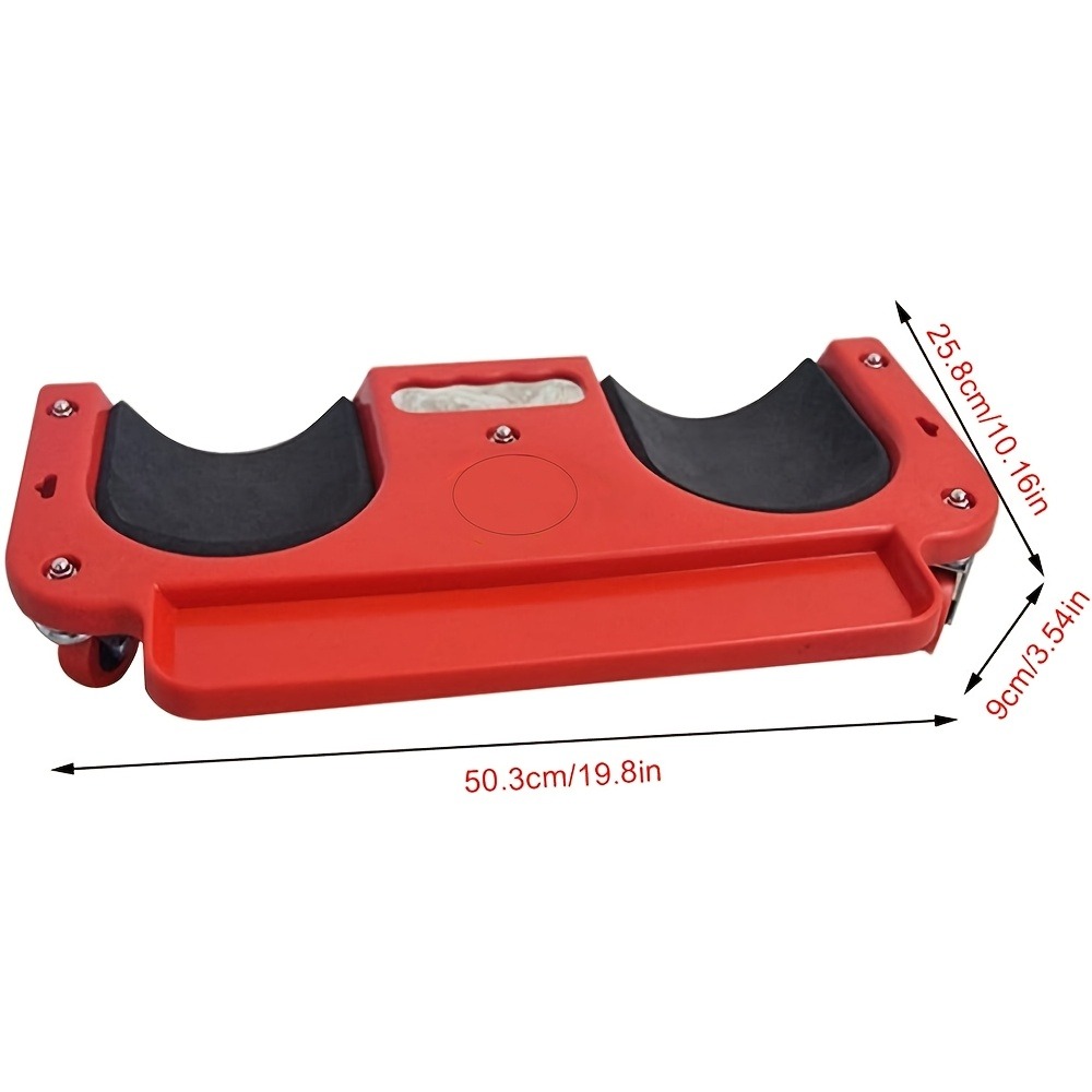 item picture wheeled rolling knee support platform with tool tray cushioned metal structure suitable for mechanics carpenters and flooring installation