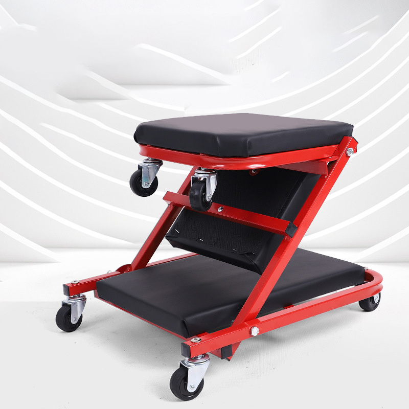 TEMU Repair Lying Board , A Foldable Work Platform For Vehicle Maintenance, Foldable Repair Board, No Installation Required, 6-wheel Smooth Movement,