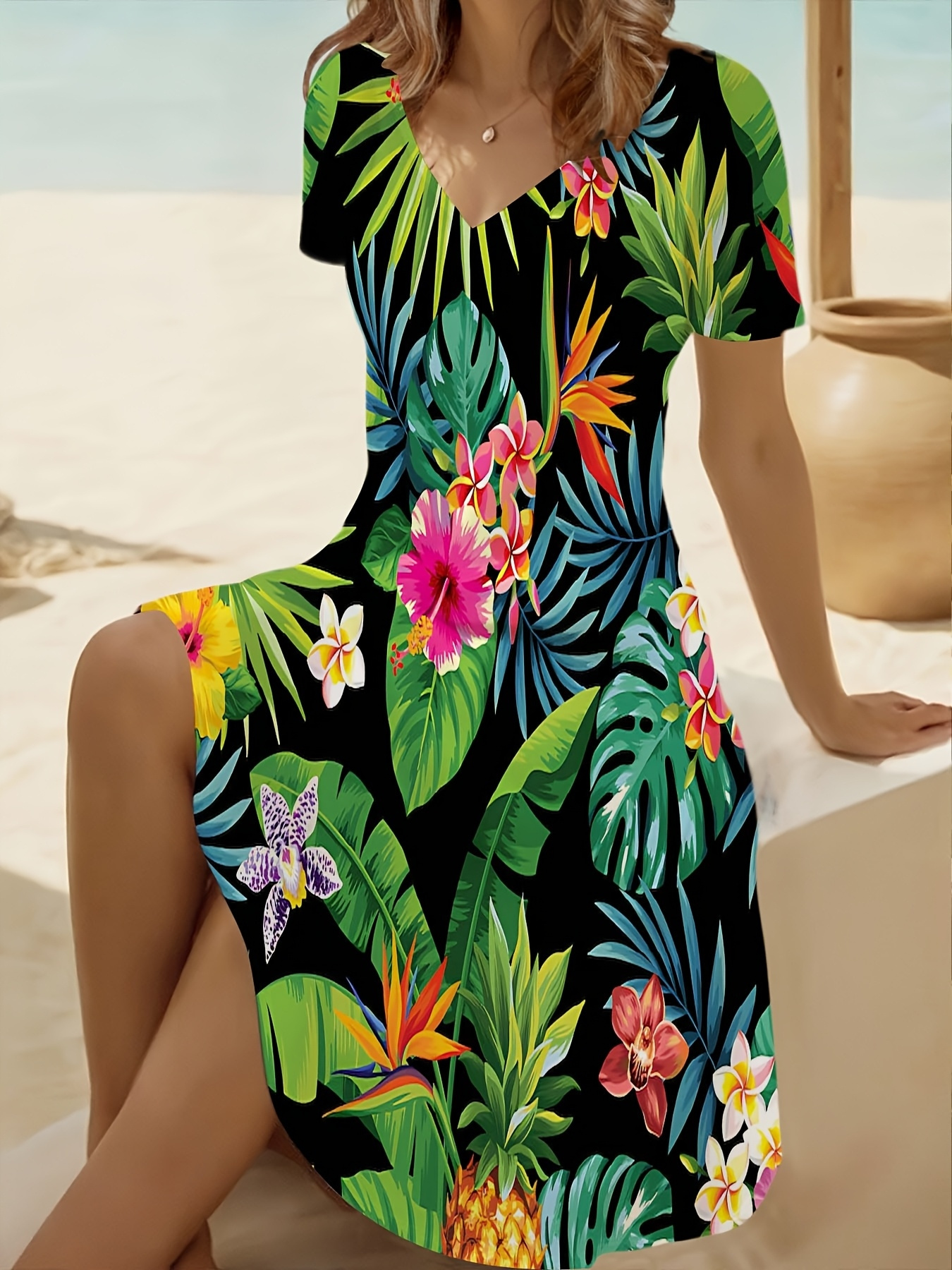 luau dresses sold on Temu United States
