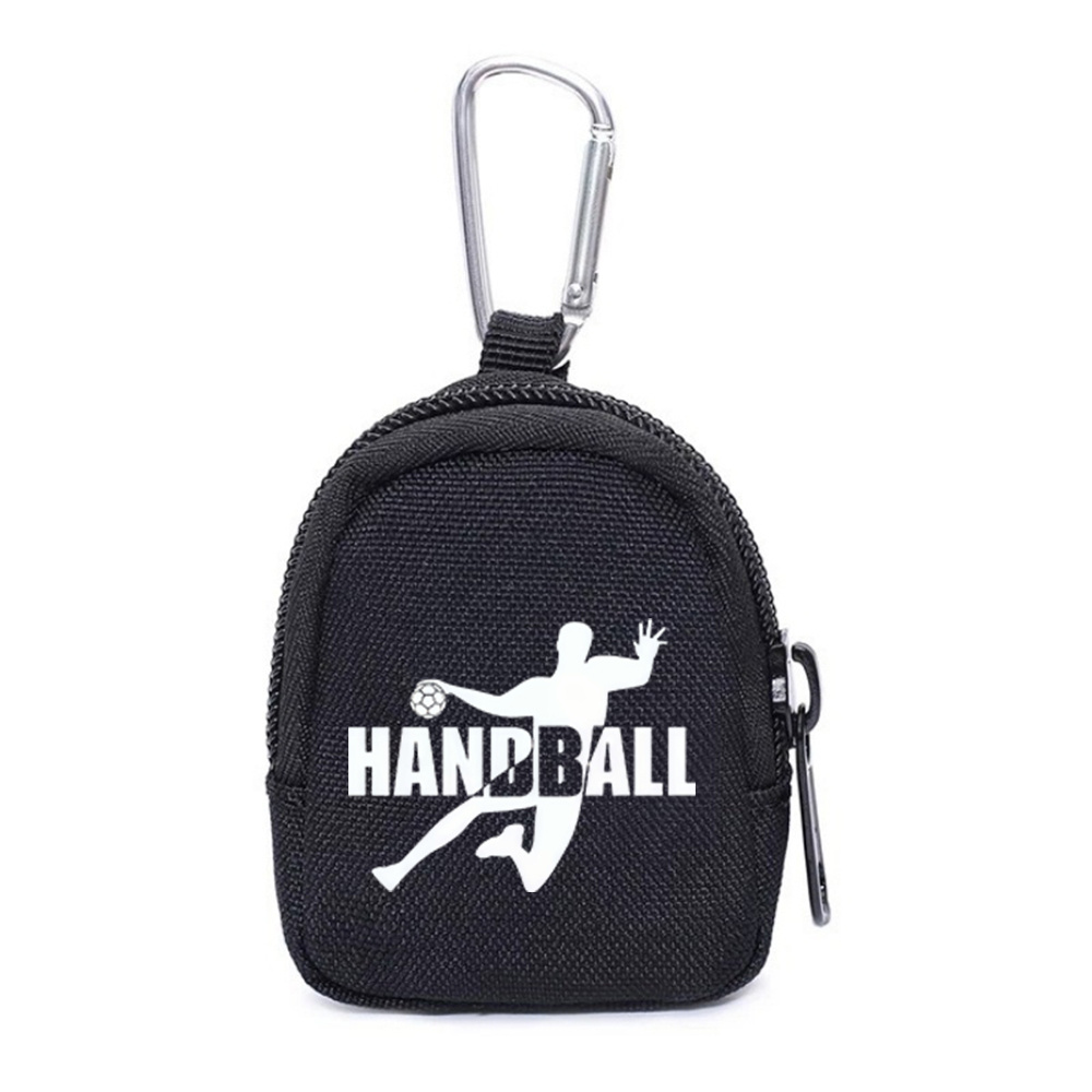 TEMU 1pc Handball-themed Coin Purse - Compact Suitable For Camping, Fishing, Key & Earphone Holder, Casual Design For Outdoor, Gift For Handball