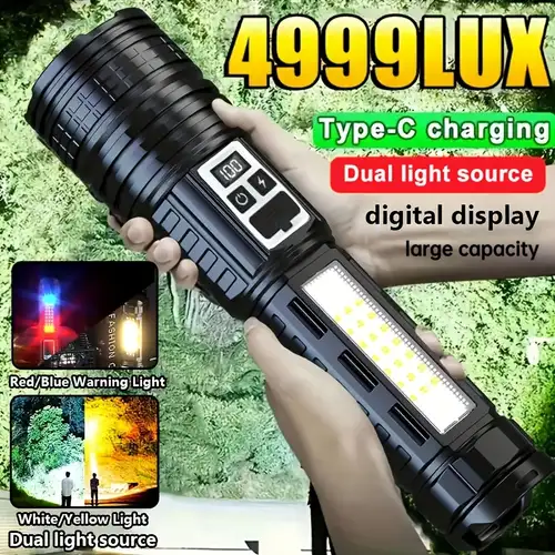 Superhelle Taktische LED-Taschenlampe XF3 – Leistungsstark, Wiederaufladbar, Wasserdicht (IPX5) – Für Camping, Wandern & Notfälle – 3 LEDs, 470g Superhelle Taktische LED-Taschenlampe XF3 – Leistungsstark, Wiederaufladbar, Wasserdicht (IPX5) – Für Camping, Wandern & Notfälle – 3 LEDs, 470g