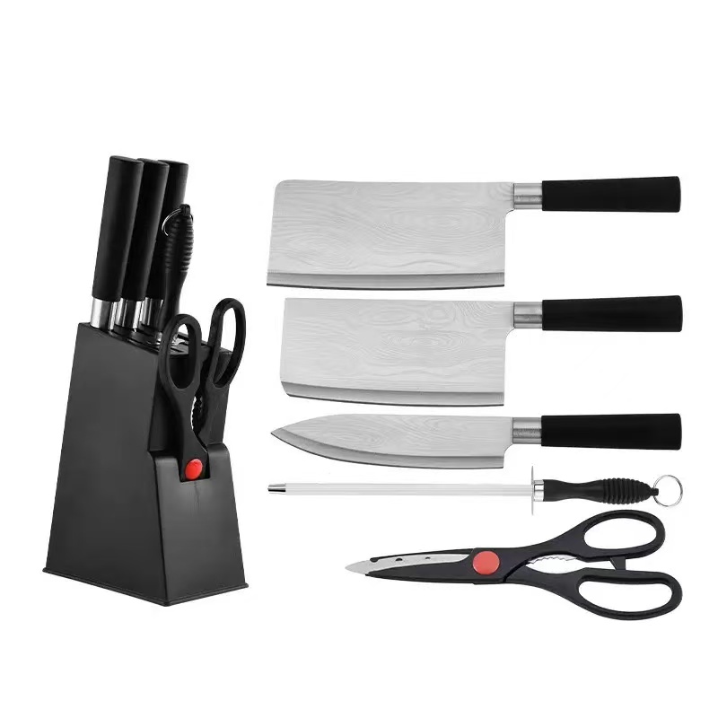 [Heavy-Duty Storage Box] Heavy-Duty Plastic Storage Box With An Ergonomic Base, Allowing For Vertical Or Horizontal Storage To Save Space. The Sturdy And Hygienic Black Display Rack Can Hold Chef's Knives, Bread Knives, And Fruit Knives