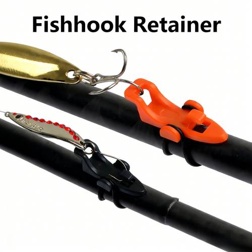 12pcs set of 3pcs hook holders and 9pcs rubber rings of 3 sizes fish hook organizer bait accessory suitable for fixing hooks on fishing rods ideal for outdoor fishing lure rod accessory bait storage