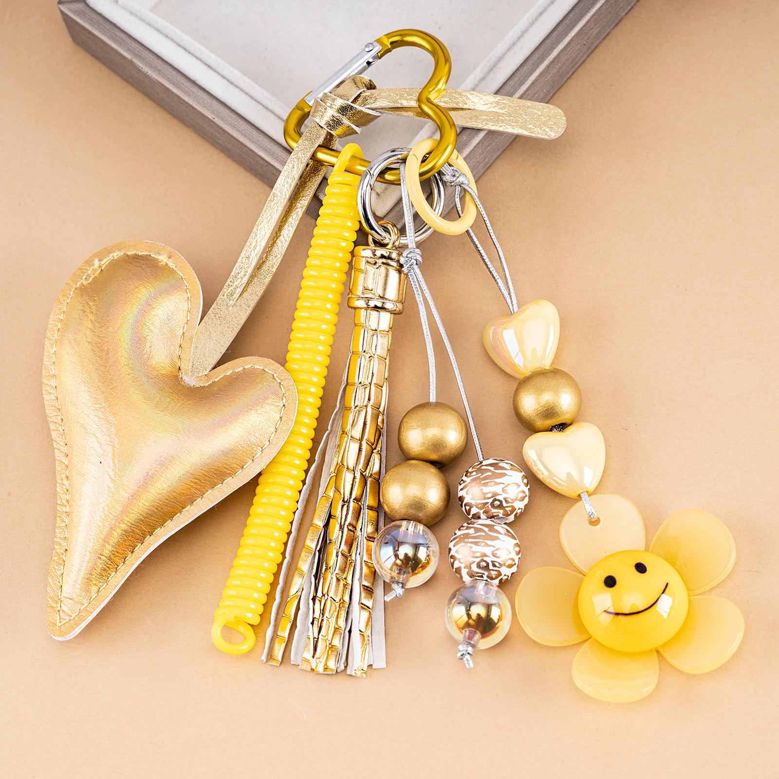 TEMU llavero de lujo de , dije versátil y elegante para bolso, llavero elegante y de moda, dije lujoso tejido a para llave de coche y teléfono,