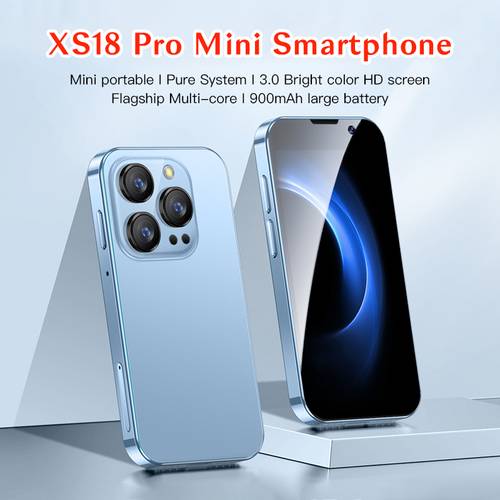 xs18 pro 3 0 mini smartphone 2gb 16gb rom 900mah facial recognition 9 0 version 3 gift small phone