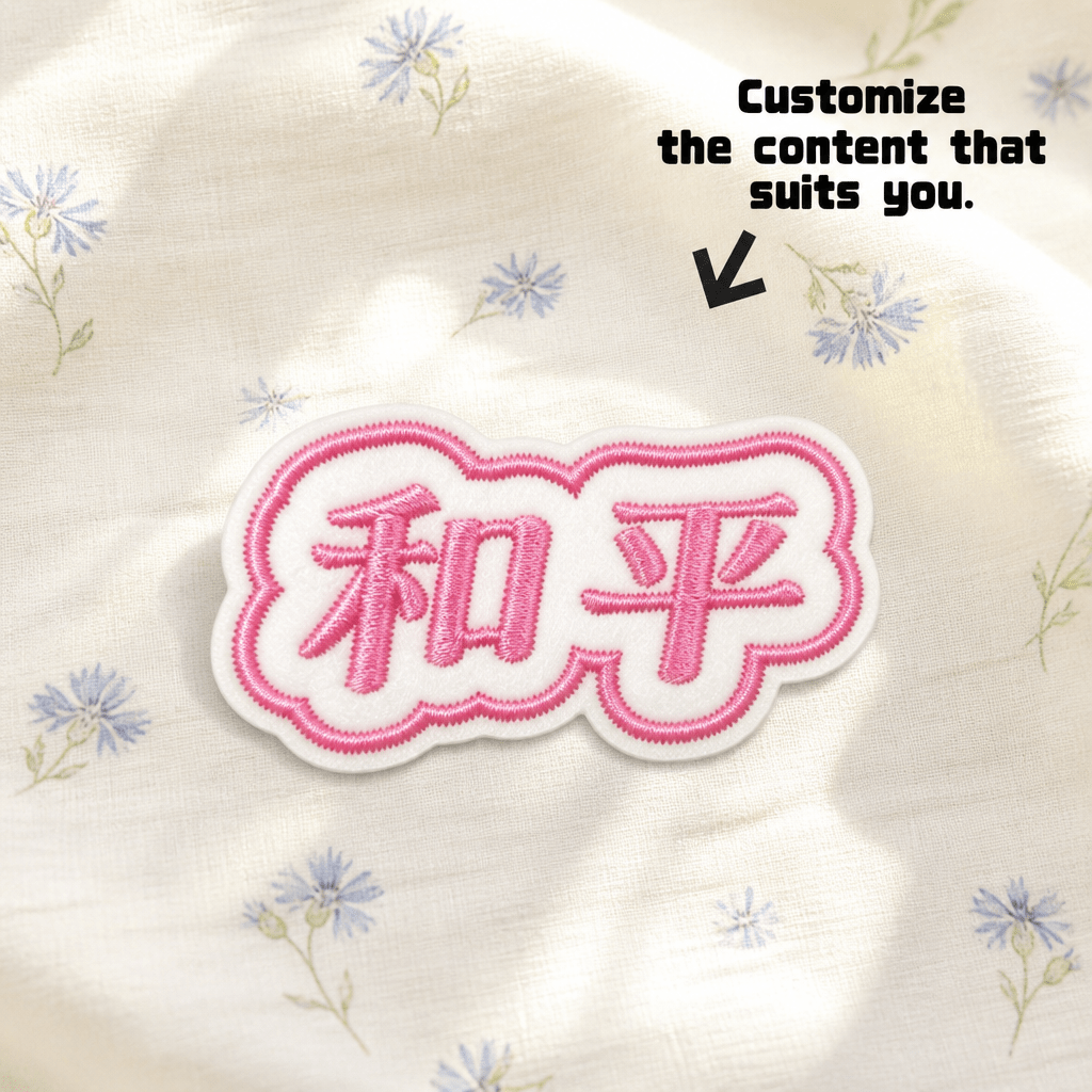 TEMU カスタム刺繍入り布製キャラクターパッチ｜アイロン接着・自己粘着式レターパッチ、強力で丈夫な接着力、フライトジャケット、ナイロンバッグ、ブーツ、、デニムジャケット、バックパック、学生服に最適