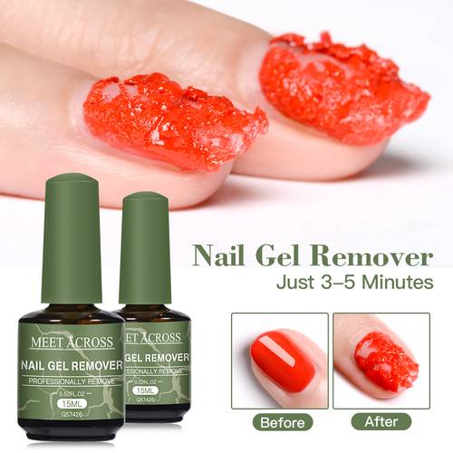 1 bottle 15ml magic fast remover gel nail polish clean soak off degreaser for manicure layer nail art removal semi permanent