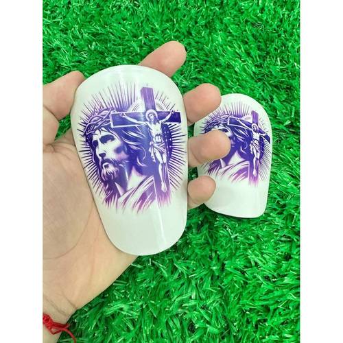 1 pair 10x6cm mini football pads eva lining pbt absorption for training