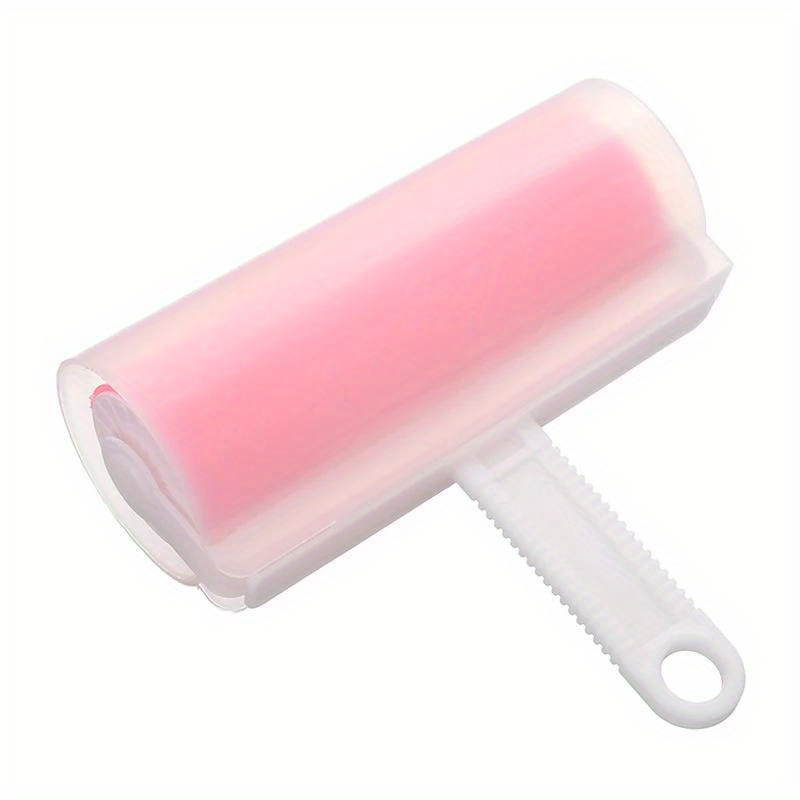 TEMU Extra-large Reusable Lint Roller For Pet Hair & Dust Removal - Washable, No Battery Required, Portable Fabric Roller For Clothing, Furniture,