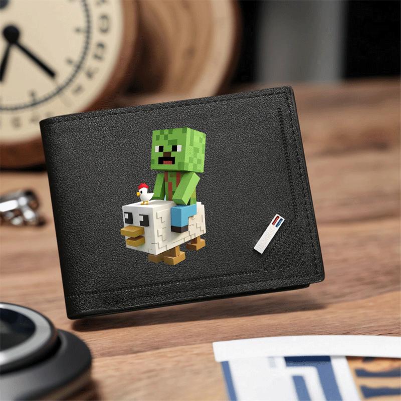 Creeper Riding Zakelijke Portemonnee Multifunctionele Portemonnee Herenportemonnee Moderne Stijl voor Dagelijks Leven en Werk Meerdere Kaartsleuven Zakelijke Stijl ID- en Creditcardhouder Cadeaus voor Vaderdag voor Vader Een Cadeau voor de Vriend