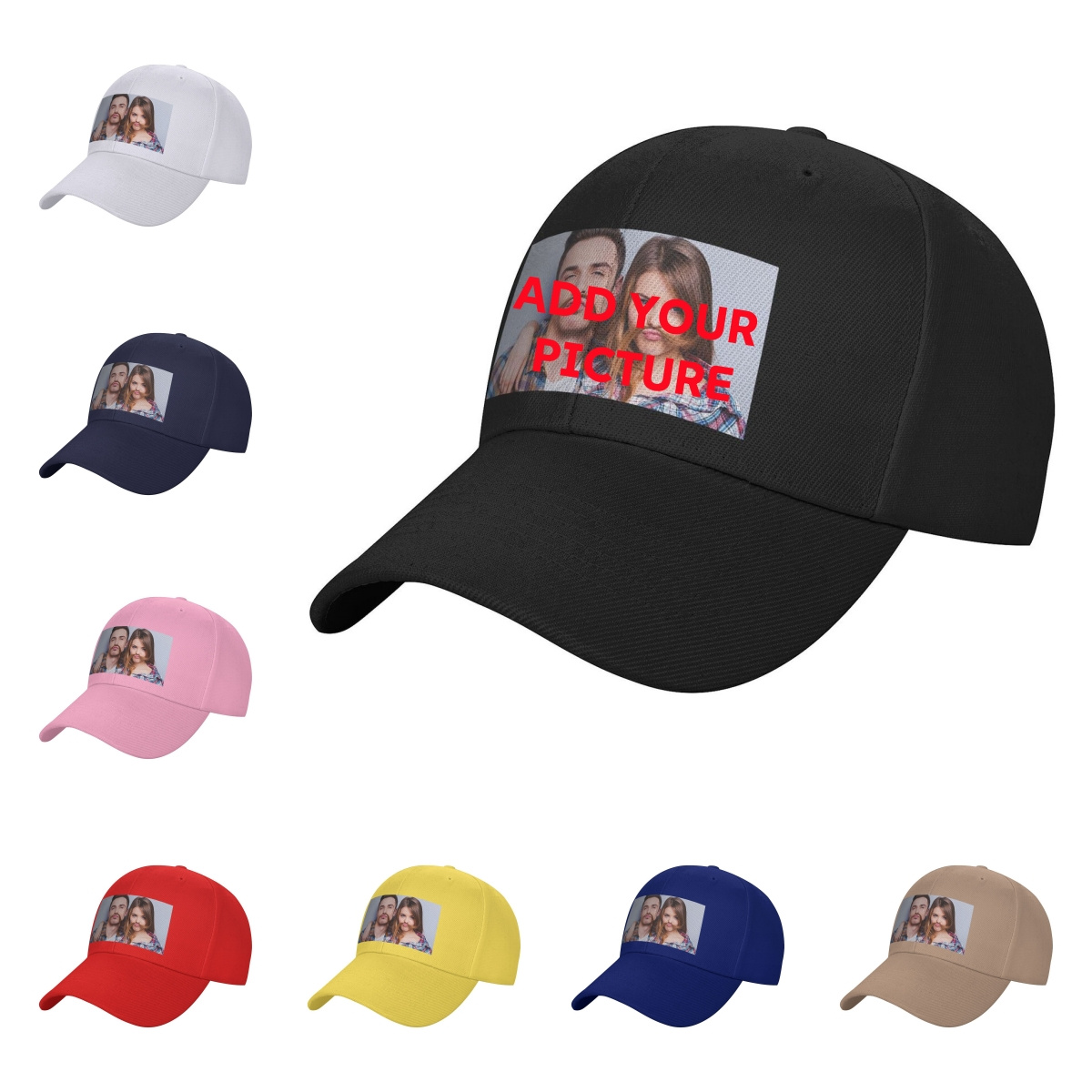 

Customizable Photo Baseball Cap - Sporty, Breathable 100% Polyester With Curved & - Ideal For Birthdays, Christmas, Halloween, Thanksgiving Gifts For Boyfriend, Girlfriend, Or