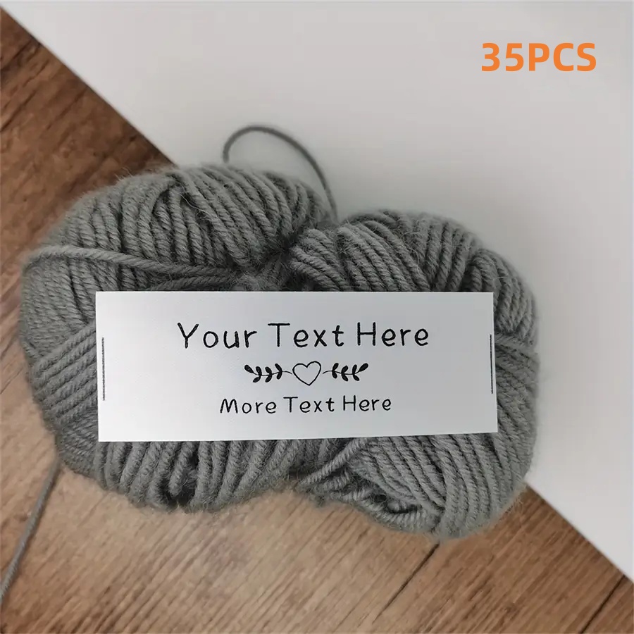 TEMU Nouveau lot de 35 étiquettes de vêtements personnalisées avec ruban pour personnalisation de , utilisant la technologie de transfert thermique