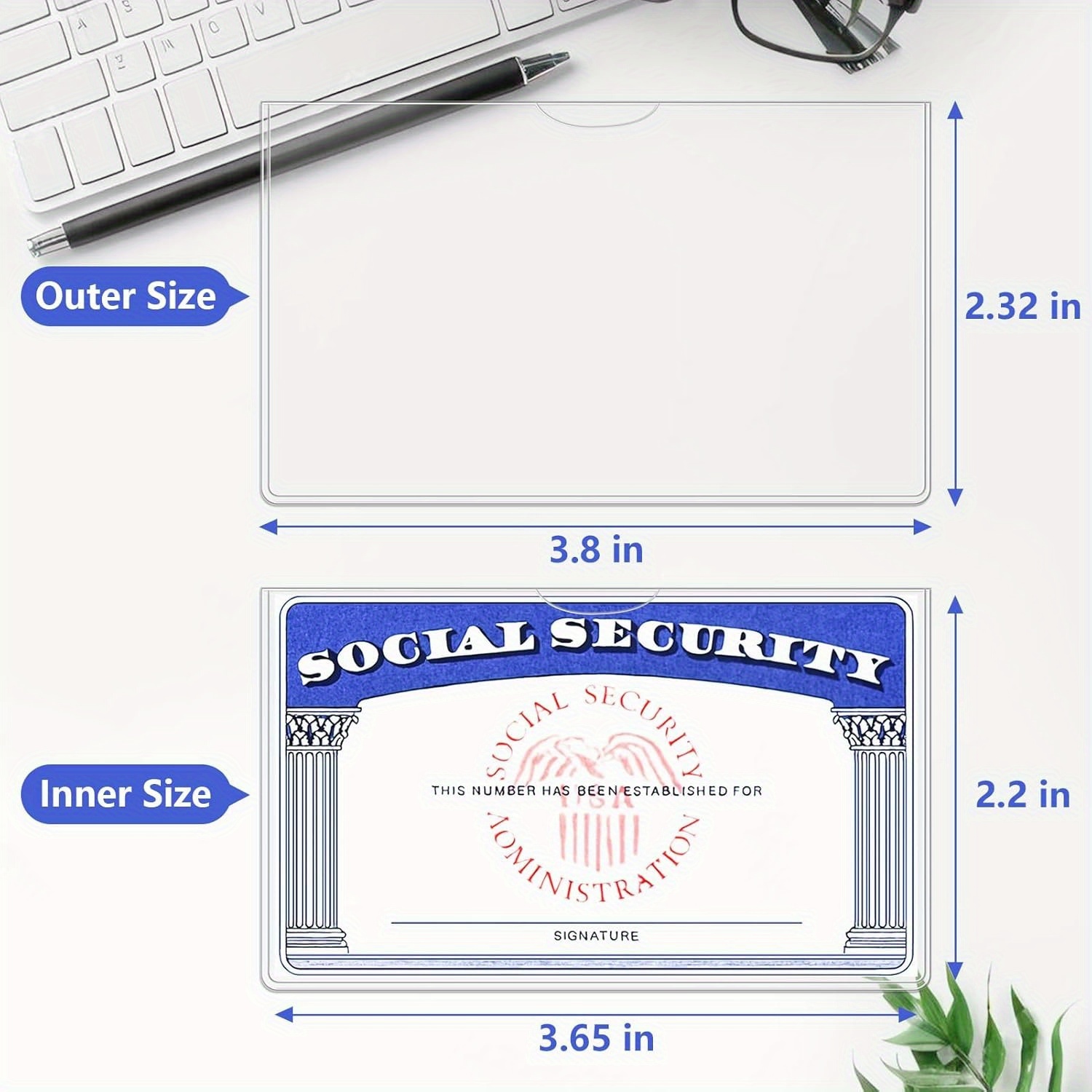 10pcs clear pvc card protectors secure storage social - Temu