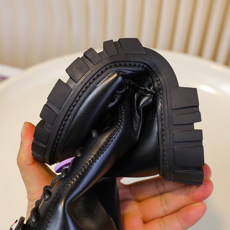 Hoge Winterlaarzen met Enkelsteun & Antislip PVC Zool - Volledige Rits, Ronde Neus, Schattig Strikje/Sparenboeket Bedels (Roze/Beige) – Warme Kunststof Look voor School, Feestjes en Dagelijks Gebruik – Opties in Zwart of Beige