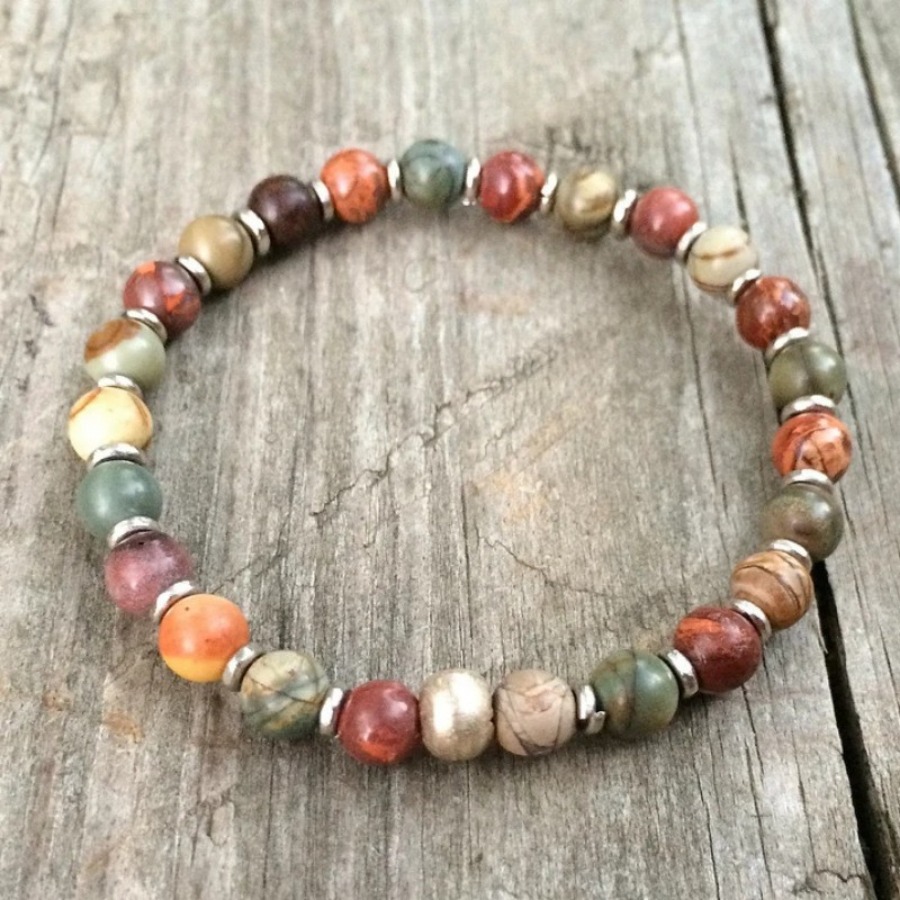 TEMU A Colorful Beaded Bracelet - A Retro Bracelet Made Of Colorful Beads, Suitable For Daily Wear, Parties, , Christmas And Other Occasions. A
