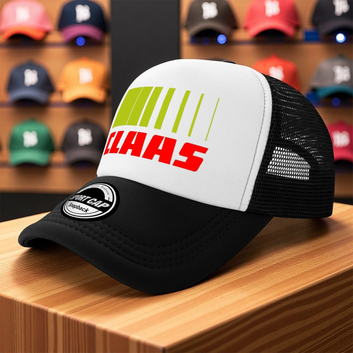 TEMU 1 Casquette de unisexe rétro imprimée de CLAAS - Casquette légère en avec motif, extérieure pour le golf, la pêche, les vêtements décontractés |