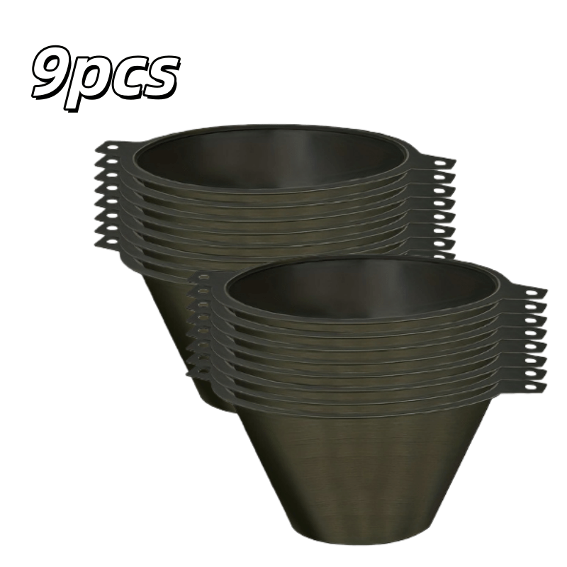 TEMU 9pcs Heavy-duty Strainer Set Paint Strainer Reusable Oil Strainer Varnish & Stain Strainer Filtration System Compatible Accessories For Paint