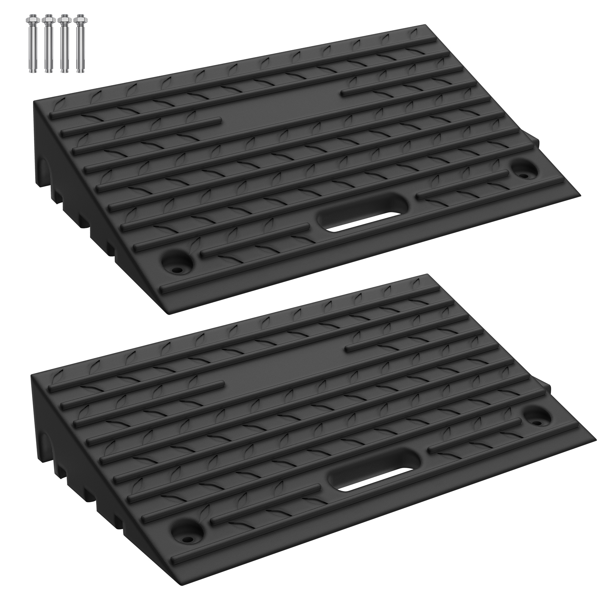 TEMU 2 Pezzi Di Rampe Per Cunette Realizzate In Gomma Resistente, Rampe Per , Rampe Per Auto, Rampe Per Moto, Rampe Per Altissimi Da 10 Cm