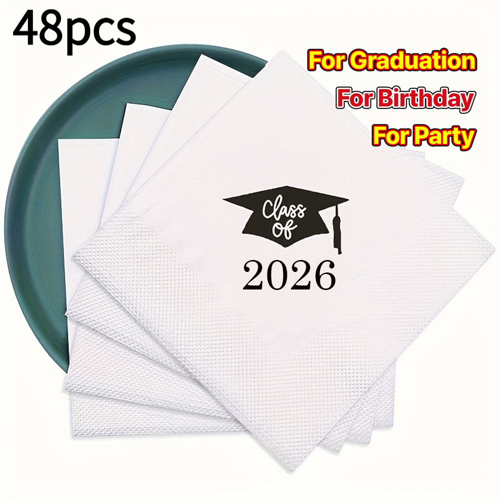 The 2026 Graduation Season Themed 48 Tissue Set Is Perfect For Celebrating Graduation Events, Providing Party Supplies, And Enhancing Graduation Decorations. Tissues For Schools And Universities.