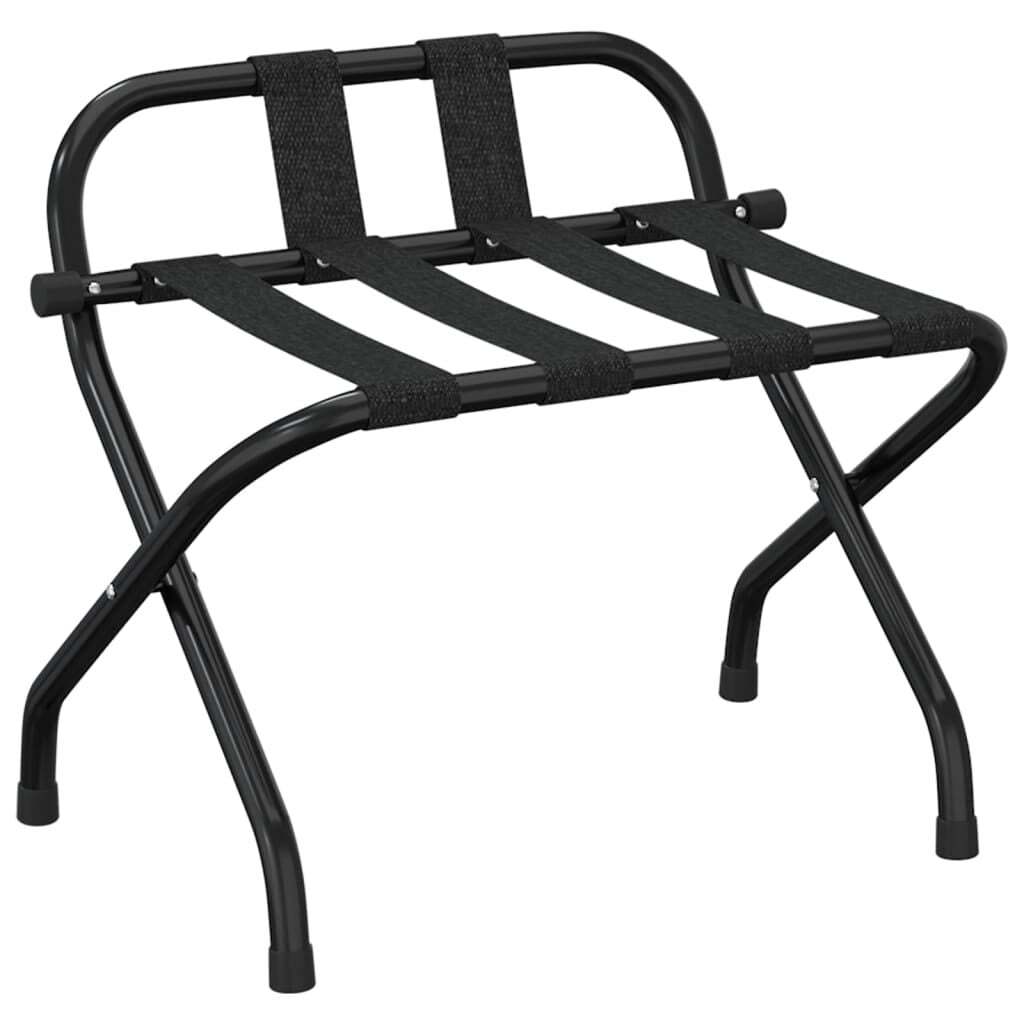 luggage rack with backrest black 56x39x52cm luggage racks