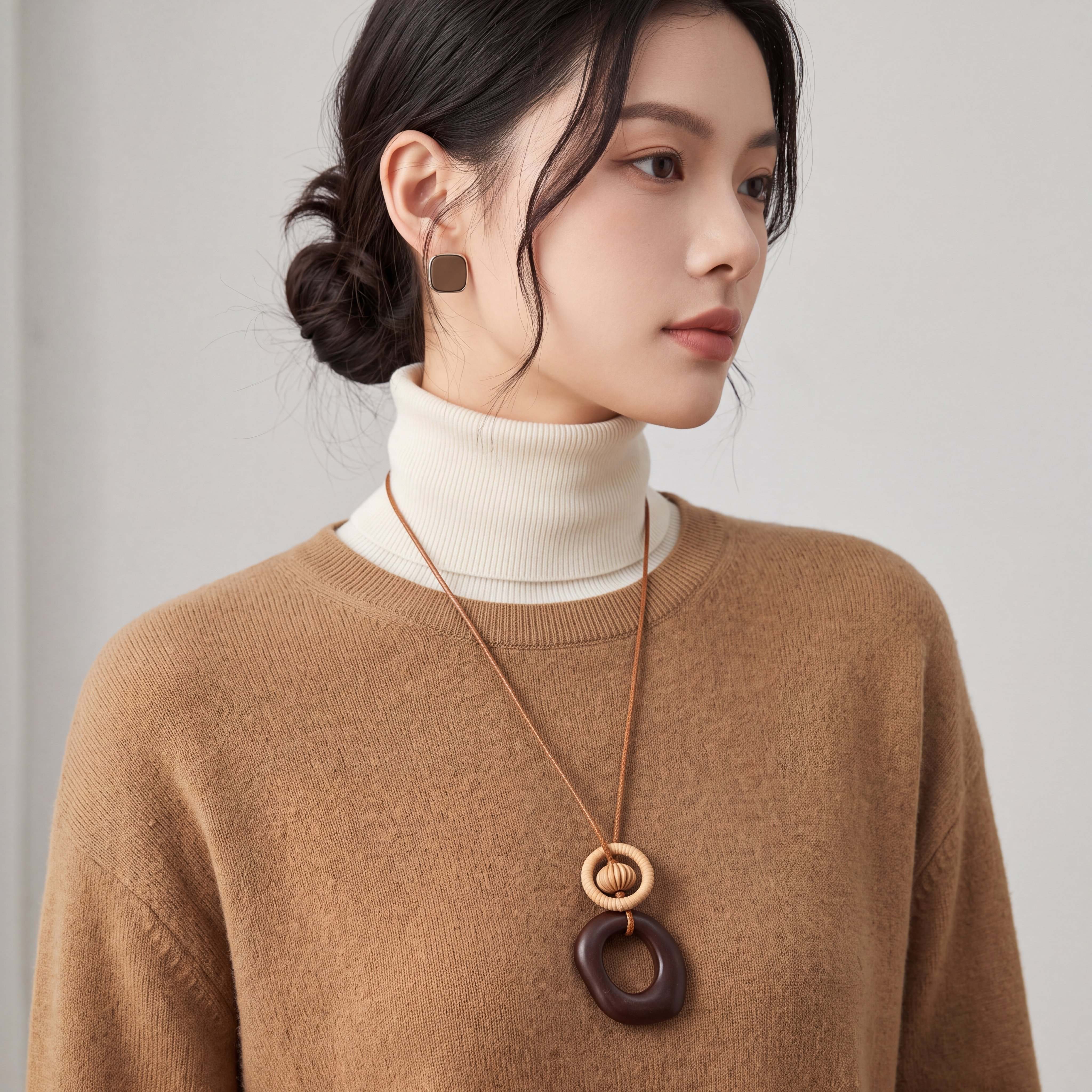 3pcs Zen Bohemian Layered Sweater Chains with Pendants