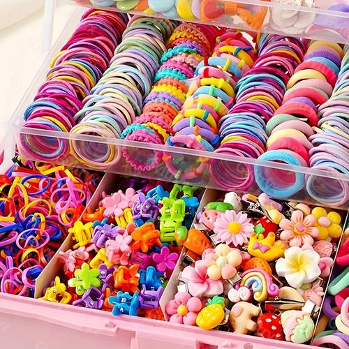 719pcs womens outfit additions set dopamine sweet womens hair additions combination including bow tie hair additions and cute flower styles with high hair rings and hair rings not a thoughtful