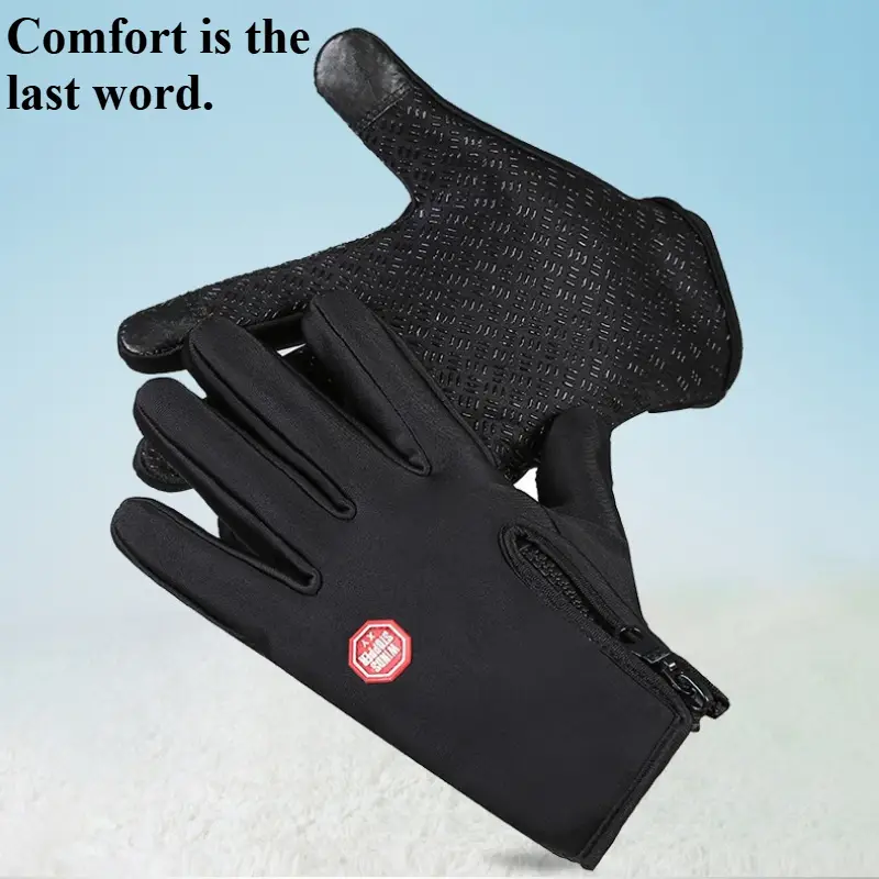 1 paire de thermiques hiver pour hommes & femme avec écran tactile, fermeture à zip (noir/bleu/rose) - pour ski, vélo, randonnée et snowboard air par ou – idéal cadeau, chauffe-mains, d hiver homme, vêtements d hiver pour hommes, équipement de neige pour hommes, homme hiver, vêtements thermiques pour hommes, vêtements d hiver pour hommes, chauds hiver homme, d hiver, Détails du produit 2