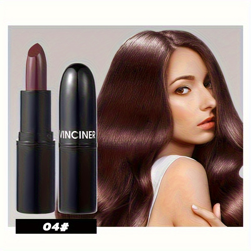 Disposable Hair Dye Pen, Black/Dark Brown/Coffee Color Stick, Long-lasting  Quick Coloring Washable High Cover-up for All Hair Types DIY Hairstyle 