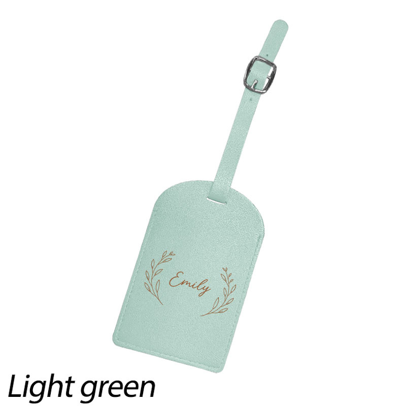 TEMU Customizable Synthetic Leather Luggage Tags Personalized Name Label Privacy Flap Synthetic Leather Bag Identifier Accessories Perfect For