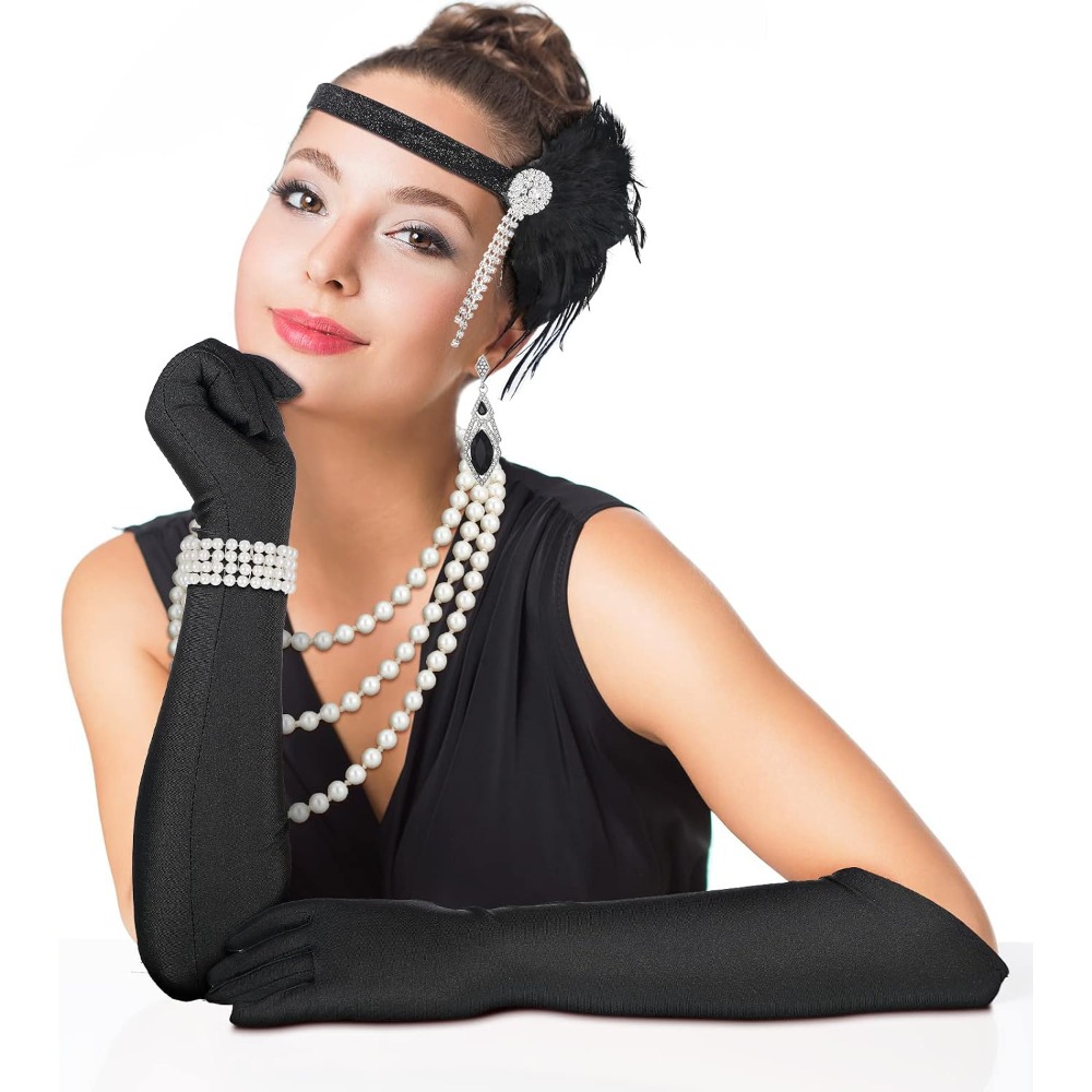 Women's 1920s Flapper Costume Accessories Set
